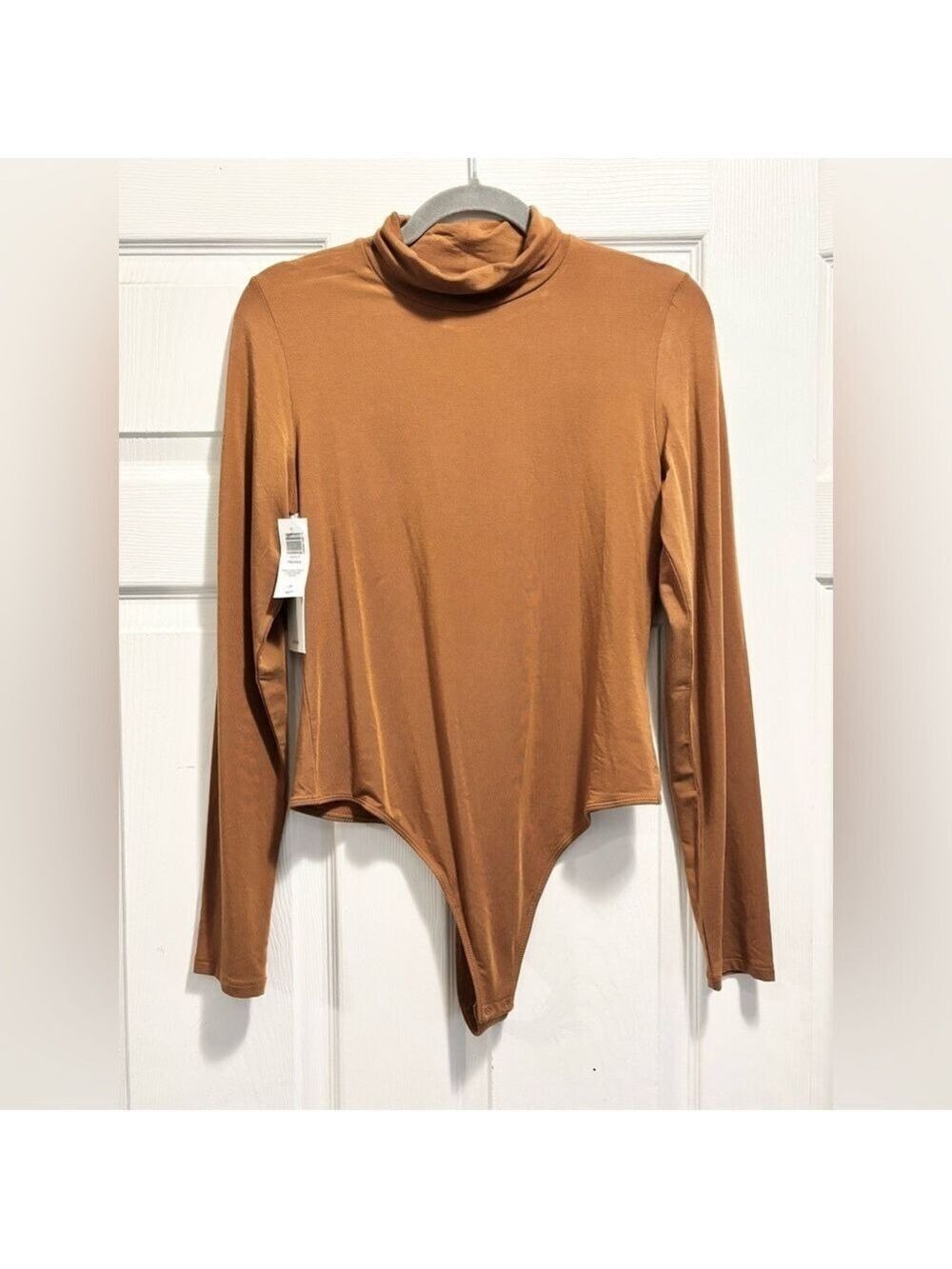 Wilfred Aritzia TROYES Turtleneck Bodysuit NWT Rich Chestnut Sz Large Brand New